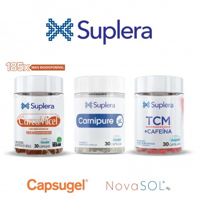 COMBO SUPLERA - CX COM 18 UN (6 CARNIPURE + 6 TCM + 6 CURCUMICEL)